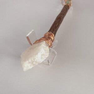 Handmade Rose Quartz Wand - "All Heart" (Reiki Infused) - **One of a Kind**